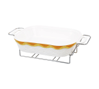 Vicenza Penghangat Makanan Persegi Panjang - Padi B918